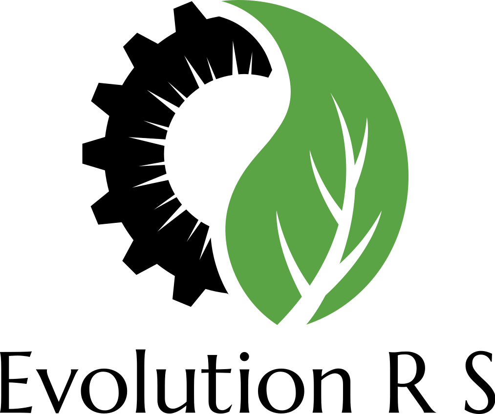 A green leaf with a black stem and veins in a minimalist style.